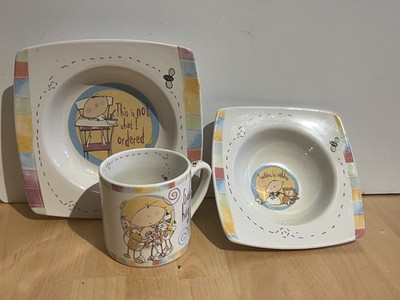 Johnson Brothers Born To Shop Baby Set 2 Schüsseln und eine Tasse RAR