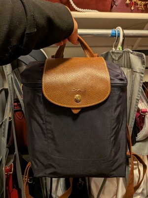 Longchamp le Pliage Nylon Travel Backpack Plum Purple | eBay display picture 1
