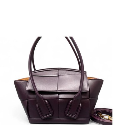Bottega Veneta Mini Arco Purple Intrecciato Nappa (ws061226a6r)