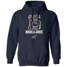 Collage 15 Nikola Jokic-Inspired Design - Denver Fans Unisex Hooded Sweatshirt