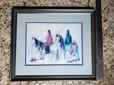 Ted De Grazia Two Squaws Limited Edition Print First Printing from Original Oil