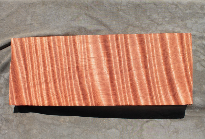SALVAGE OLD GROWTH CURLY REDWOOD 23 3/4" X 9 1/8" X 2 1/4" GUITAR,LUTHIER,CRAFT