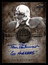 2011 UPPER DECK COLLEGE TOM RATHMAN CI-TR INSCRIPTIONS AUTOGRAPH 88/99 NEBRASKA