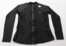 Hurley Women's One And Only Long Sleeve Front Zip Rashguard CG2 Black Small NWT