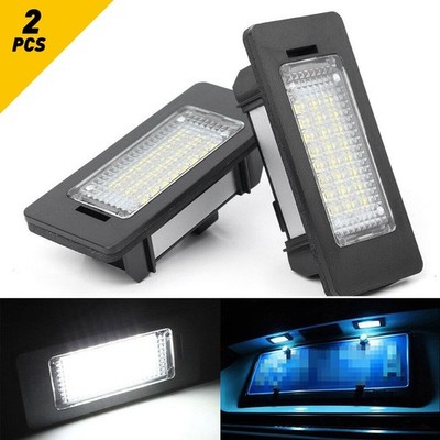 White LED License Plate Lamps Lights for BMW E60 E39 E70 E90 E92 F10 Error Free