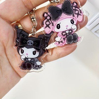 Hello Kitty  My Melody Kuromi Schlüsselanhänger Kawaii Anime Keychain Geschenk