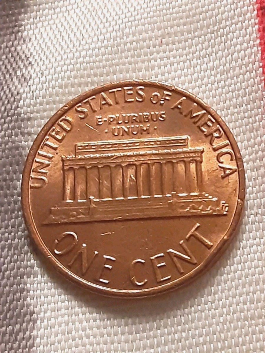 銅製 古い高炉 美玉軒好 刻印有り 1981 Lincoln Memorial Penny BU Red Brown Cud Die Break Extra V