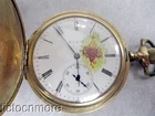 ANTIQUE ELGIN GRADE 344 12s HUNTER POCKET WATCH MOSELEY 1907 SACRED HEART DIAL