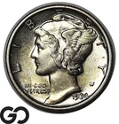 1934 Mercury Dime, Lustrous BU++