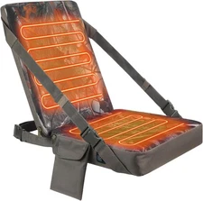 Waterproof Heated Hunting Seat Cushion with Backrest 3 Mode Adjustable Self