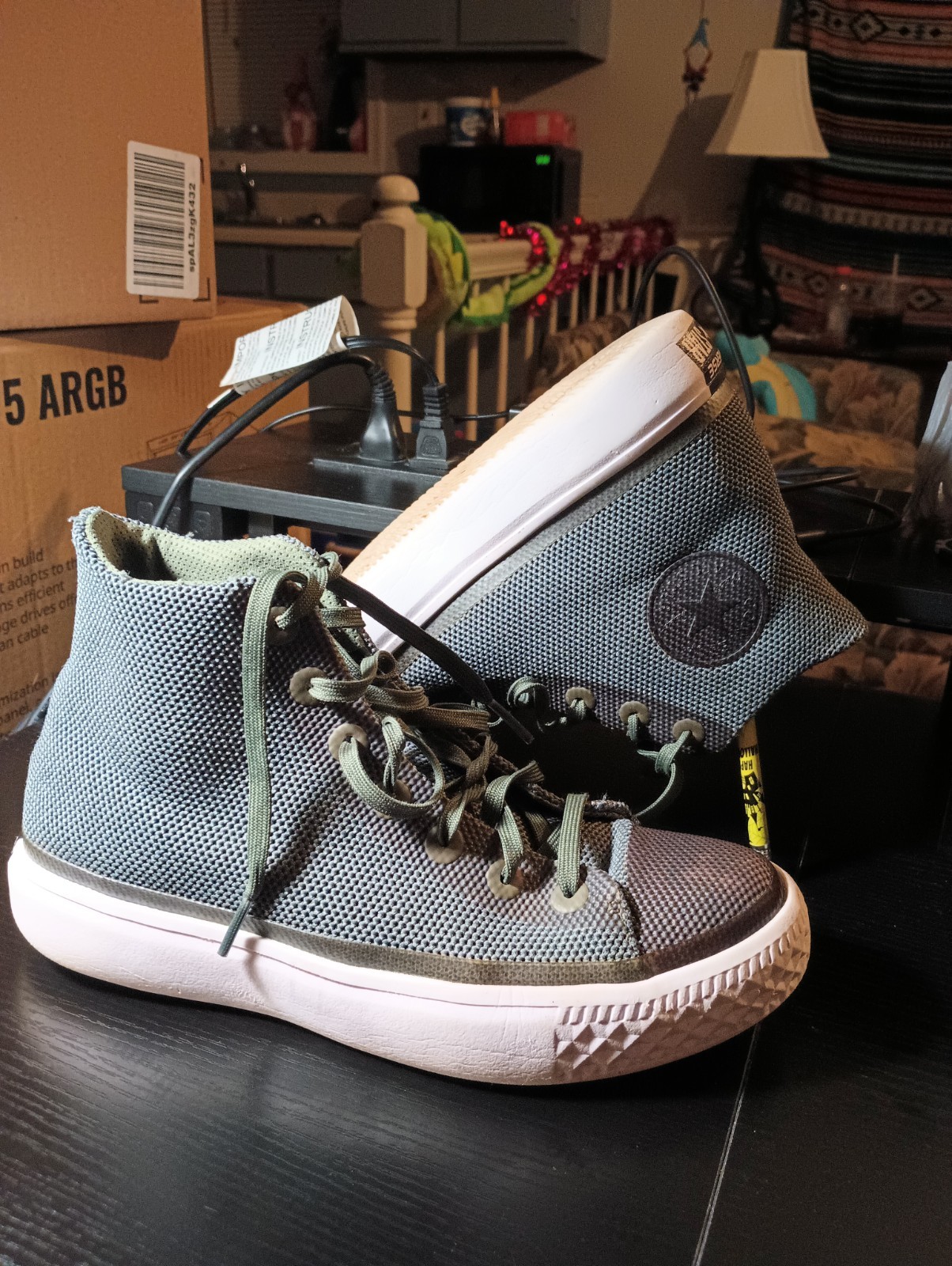 Converse CTAS Modern Hi Olive Green Sneakers 157217C US Men's 6 Women's 7.5