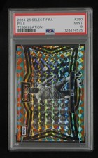 2024-25 Panini Select FIFA Pele No.250 Prizm Tessellation Brazil /15 PSA 9