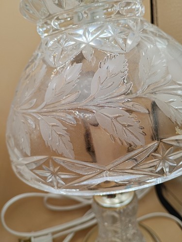 Crystal Glass Electric Boudoir Accent Vintage Table Lamps Small Lamps Crystal - Picture 18 of 23