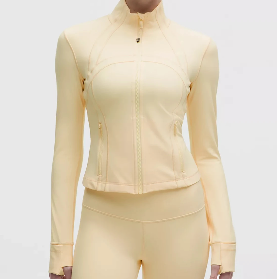 SHIPS TODAY LULULEMON Define Cropped Jacket Nulu Butter Cream 0 2