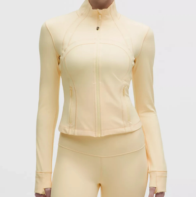 SHIPS TODAY LULULEMON Define Cropped Jacket Nulu Butter Cream 0 2