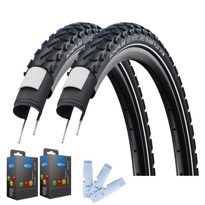 2 x Schwalbe Land Cruiser Plus Reifen + Schläuche + Reifenheber im Set - 2025
