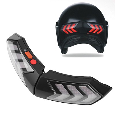 Drahtlose Motorrad Helm LED Sicherheit Licht Motorrad Blinker Warnung Bremse