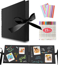 11.5 X 8.5 Inch Scrapbook Photo Album,Wedding Guest Anniversary Memory Scrapboo
