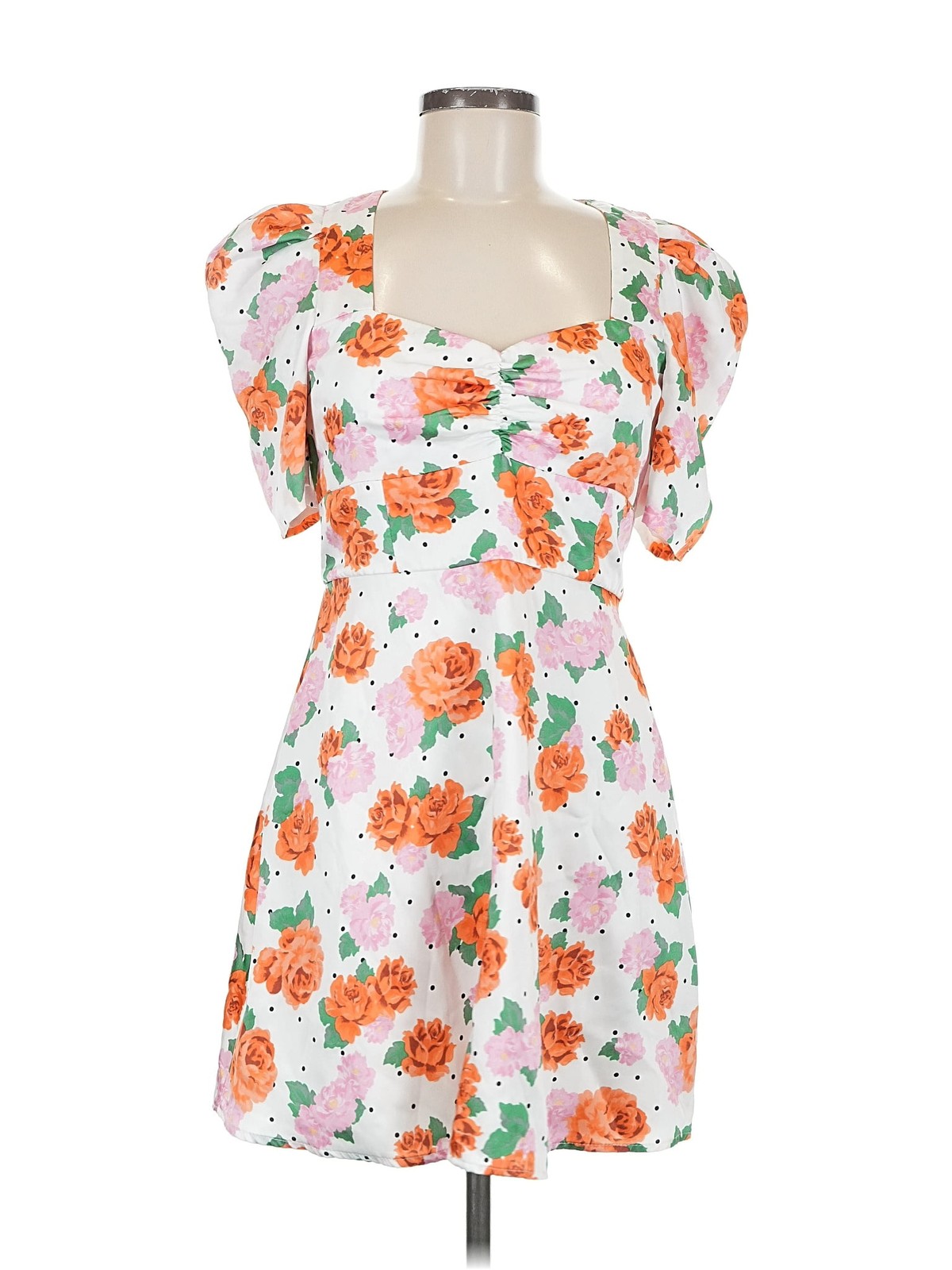 Zara Women White Casual Dress M