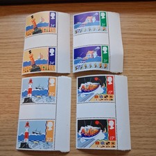 QEII 1985 Safety at Sea Set Pairs Gutter Margin MNH SG 1286 - 1289 Combine Post