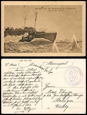 FP 1. WK Marine-Schiffspost No. 454 Torpedoboot V79 auf AK 1916 [728]