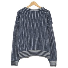 Nordic Sweater Scandinavian Fair Isle Vintage Warm Knit Men Sl4 Size M