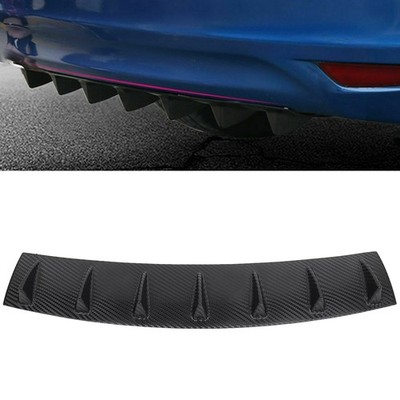 Rear Carbon Style Lower Bumper Diffuser Fin Spoiler Lip Wing Splitter 34''x6''