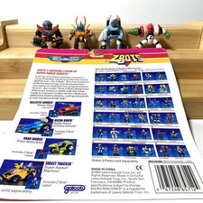 Galoob Micro Machines Z-Bots lot of 4 with ca...