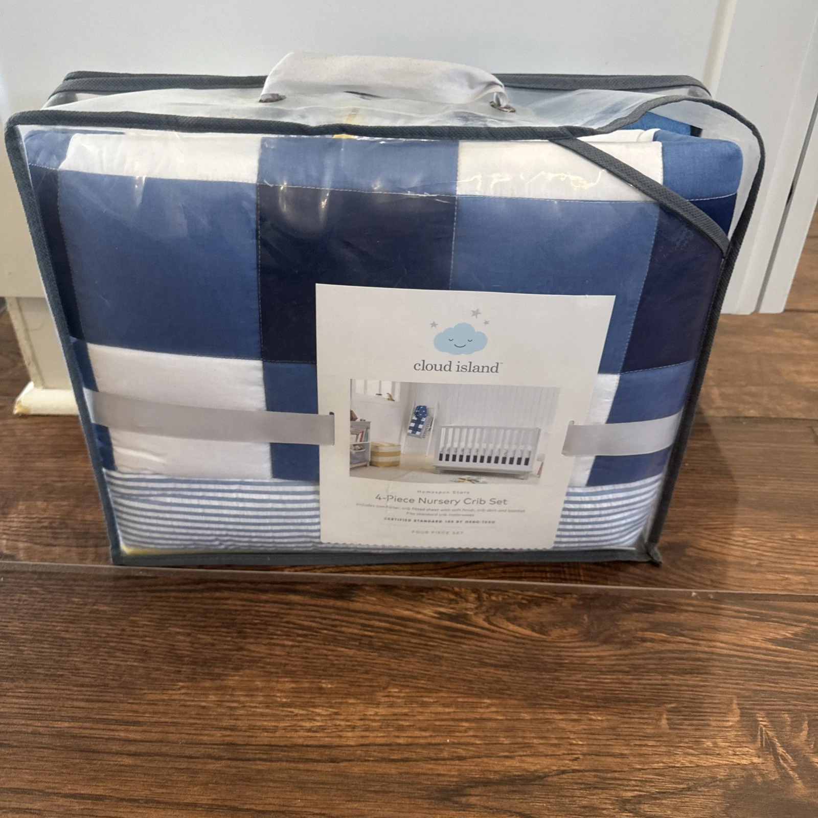 Cloud Island Homespun Stars 4-Piece Nursery Crib Bedding Set Infant Baby Boy NIP
Opens in a new wind