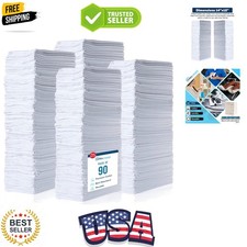 Cotton Shop Towels 14"x12" 90 Pack   Reusable Cleaning Shop Rags for Automobi...