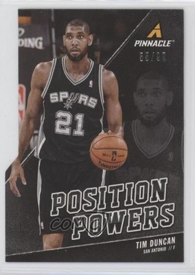 2013-14 Panini Pinnacle Position Powers Die-Cut 55/99 Tim Duncan #14 HOF fm0