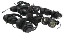 Lot of 10 Wired Different Brands Headphones - Free Shipping.