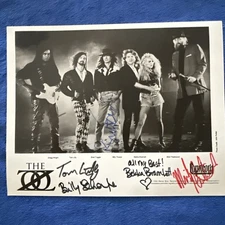 Signed Vintage Press Photo Mick Fleetwood The Zoo Bekka Bramlett 8X10 Very Rare