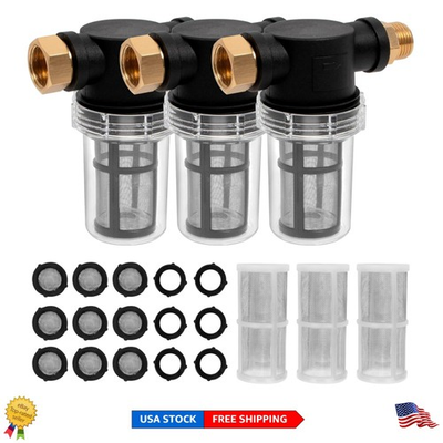 #ad Sediment Filter Attachment with 100 amp; 40 Mesh Screens for Pressure Washer Inlet $70.98