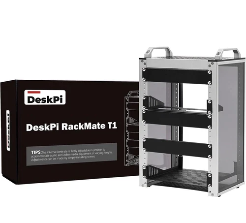 8U Server Cabinet, 10 Inch Server Rack   DeskPi RackMate T1