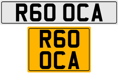 R60 OCA ROCA PRIVATE NUMBER PLATE UK CHERISHED REG ROCKET STYLE CLEAN