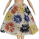 Barbie Doll Floral Skirt Colourful Flower Pattern Fashion Clothes