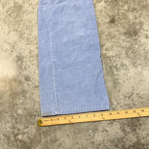 Vintage Corduroy Pants Mens 35x31 Blue Chino flare leg Talon Casual 70s, $49.99 - Photo 10