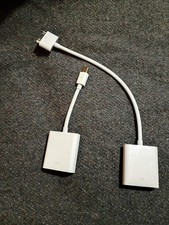 Apple Mini Display Port And 30 Pin to VGA Adapter, Genuine Original OEM
