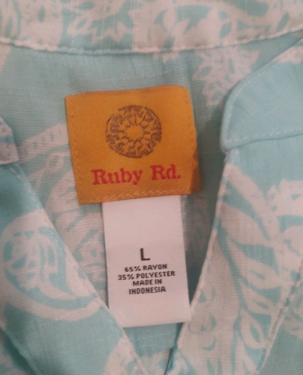 Ruby Rd Women’s Large Blouse Lightweight Button U… - image 6