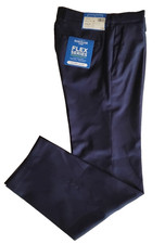 Haggar H26 Flex Series Suit Pants ULTRA SLIM - 30W x 30L - Midnight Blue, NWT