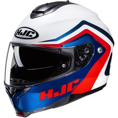 HJC C91N Nepos Motorradhelm *EX DISPLAY weiß blau rot Größe Medium 