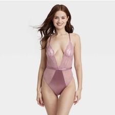 Women's Lace Unlined Lingerie Bodysuit - Auden Size S B34po