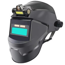 Solar Powered Auto Darkening Welding Helmet - Large View True Color High Temp