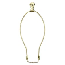1 Set 10 Inch Lamp Harp Kit with Finial Lamp Shade Bracket Holder Gold Tone