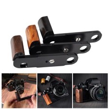 Wood L Hand Grip For Nikon F3 F3HP F3AF F3T Camera Aluminum Alloy Baseplate NEW