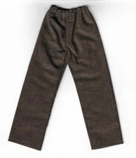 Homemade Doll Clothes-Brown and Black Colored Print Pants fits Ken Doll