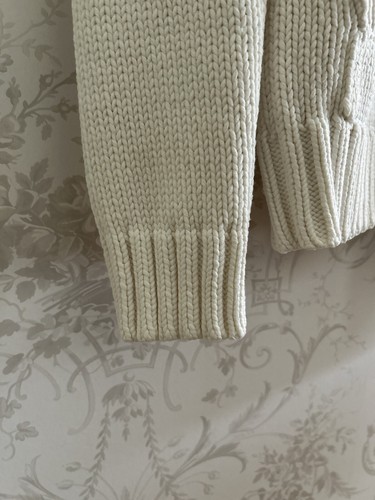 Polo Jeans Company Ralph Lauren White Knitted Cardigan Hoodie Size S Age 10-12 - Picture 5 of 11