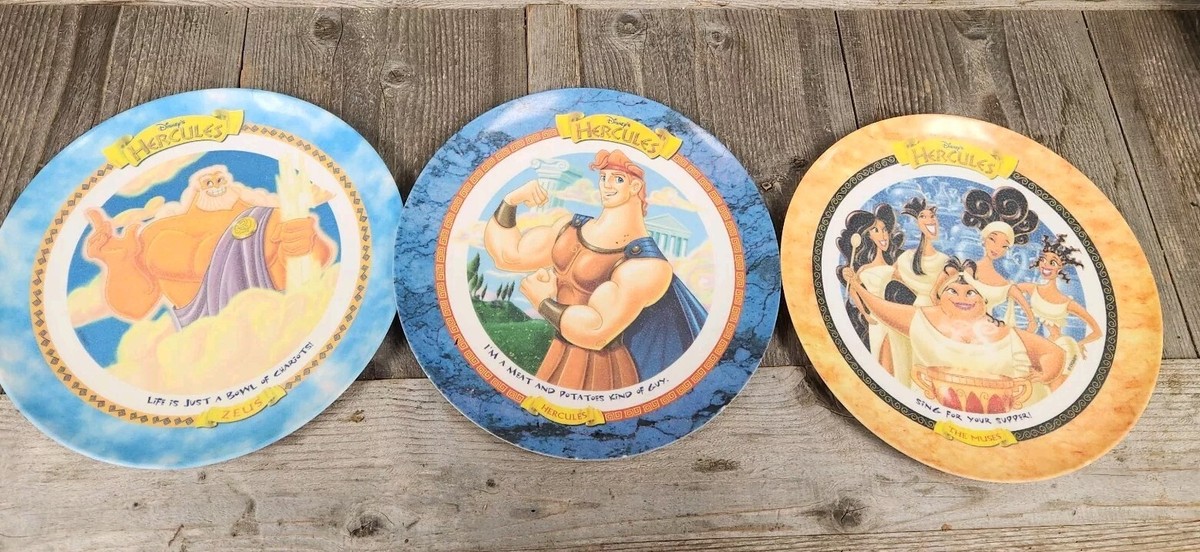 Vintage McDonalds 1997 Disney Hercules Collectors Plates Set of 3