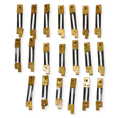 20x Französische Aufhängung Messing Federn Wand Manteluhr Pendelstangen 29mm x 5mm